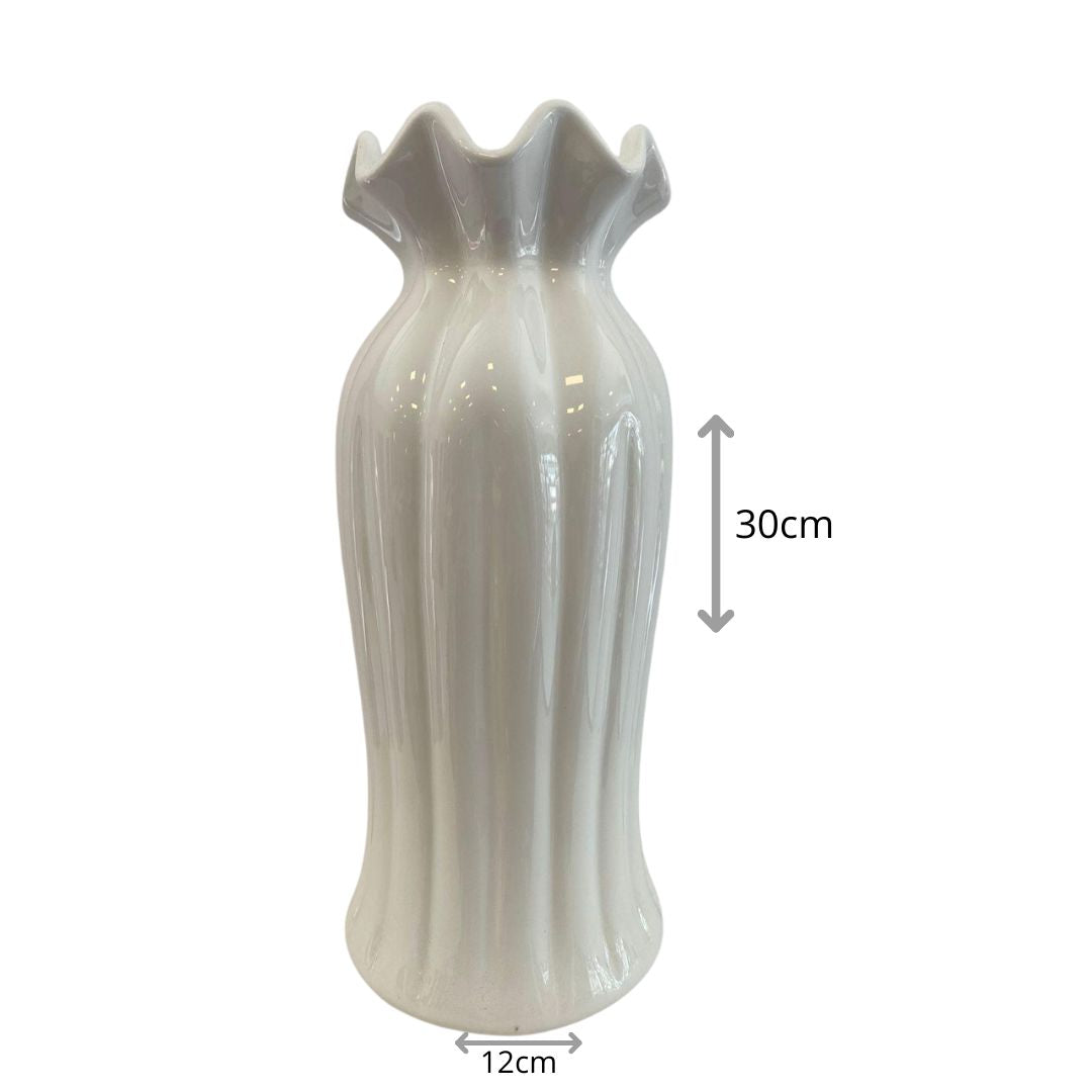 Vaso Branco de Cerâmica Decorativo Dreams 3