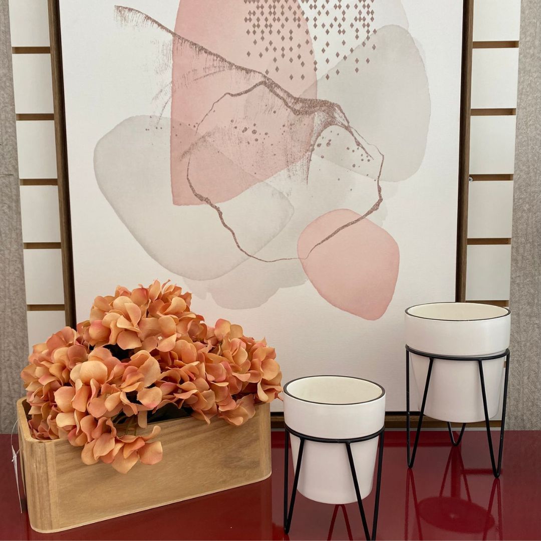 Vaso Decorativo de Cerâmica Primor KIT 2 PEÇAS 5