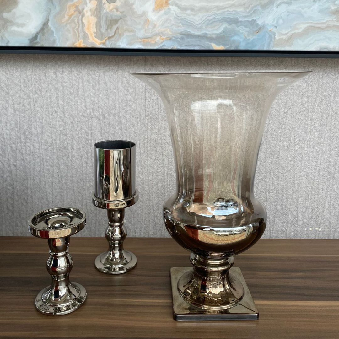 Vaso Decorativo de Vidro Orbis 3
