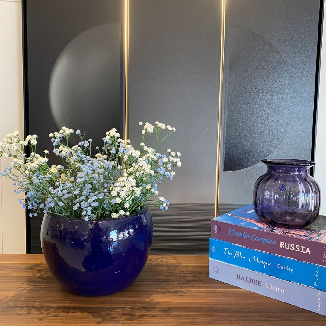 Vaso Decorativo para Sala de Vidro Cristalux 6