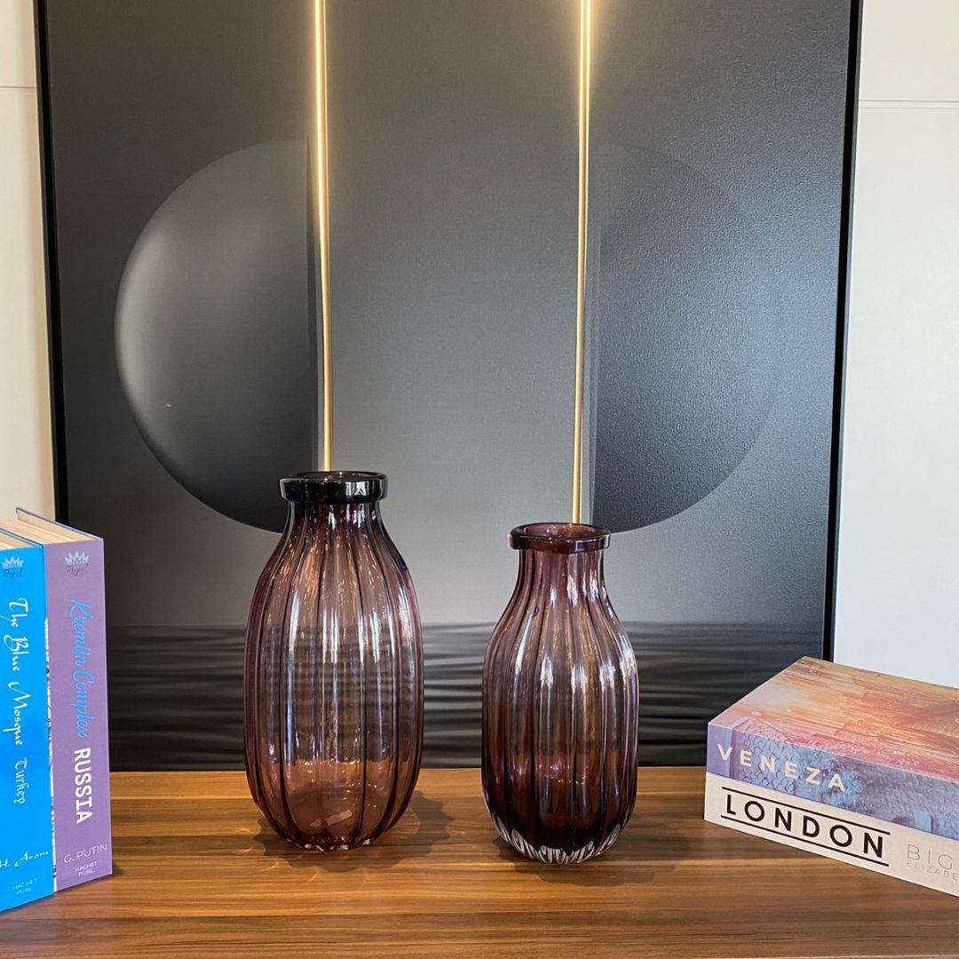 Vaso Decorativo para Sala de Vidro Reflexo 6