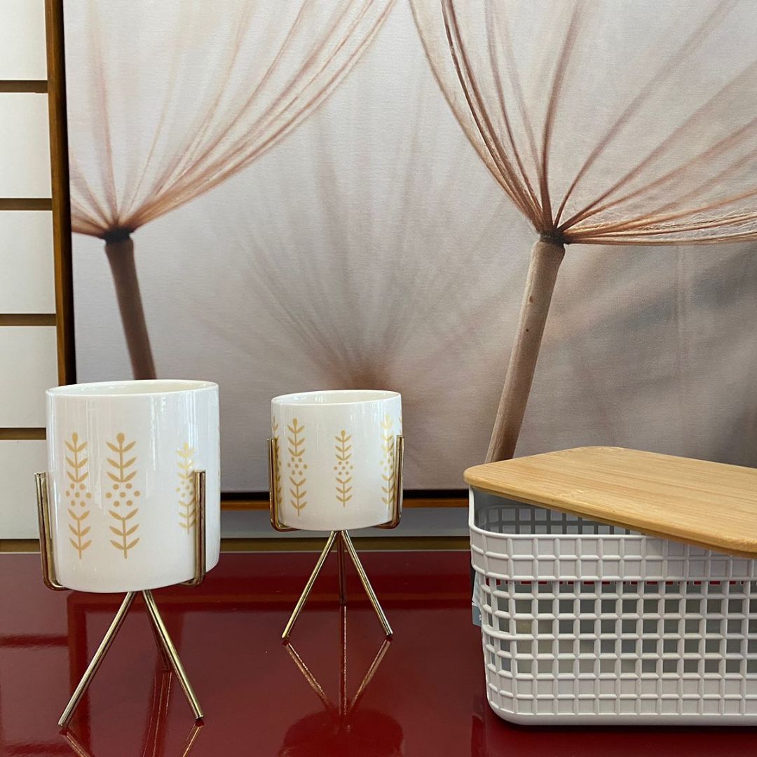 Vaso de Cerâmica Decorativo Cachepot Sem Planta Refúgio 4