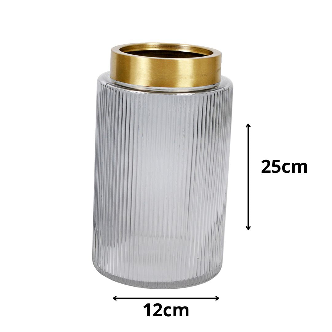 Vaso para Decoração de Vidro Luce Pura 1