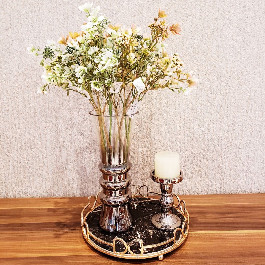 Vaso para Plantas de Vidro Perla 2