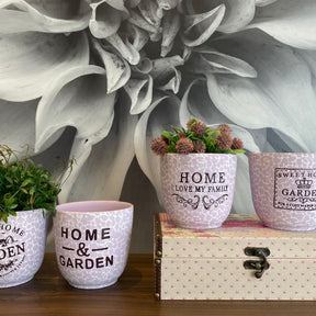 Vaso de Cerâmica Decorativo Cachepot Sem Planta Rosilda [KIT 4 PEÇAS]
