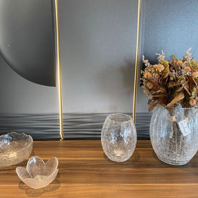 Kit Vaso de Vidro Craquelado Verona 5