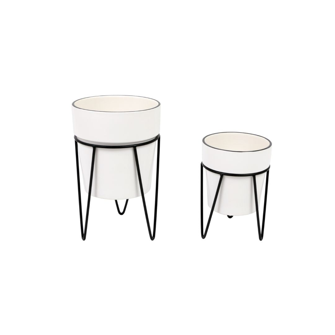 Vaso Decorativo de Cerâmica Primor KIT 2 PEÇAS 1