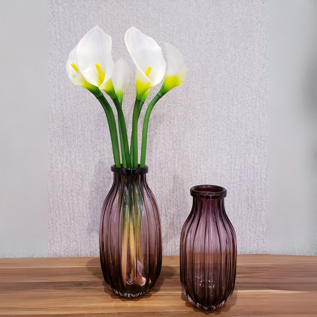 Vaso Decorativo para Sala de Vidro Reflexo 31