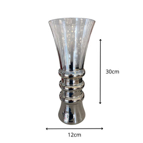 Vaso para Plantas de Vidro Perla 1